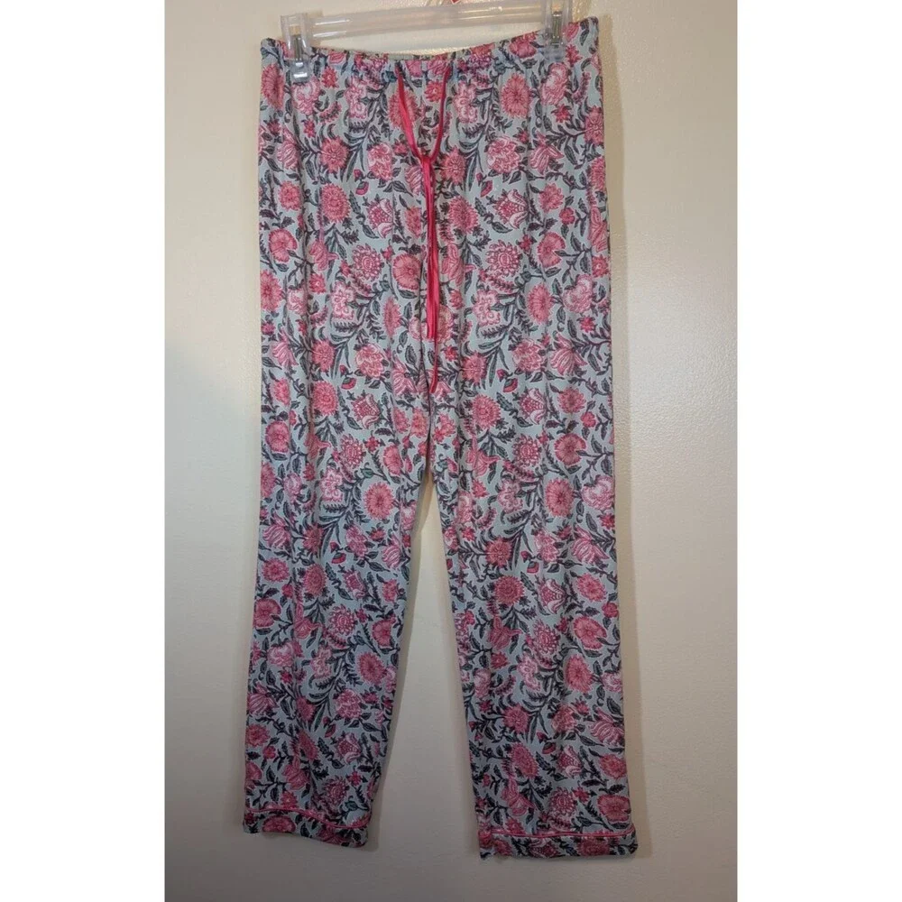 Flora Nikrooz Pajama Set Floral Pockets Comfy Lounge Wear Size Small